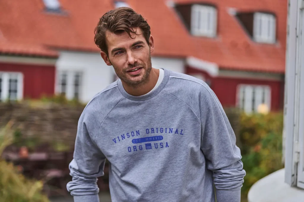 Sudadera hombre gris otoño - Colección casual VINSON